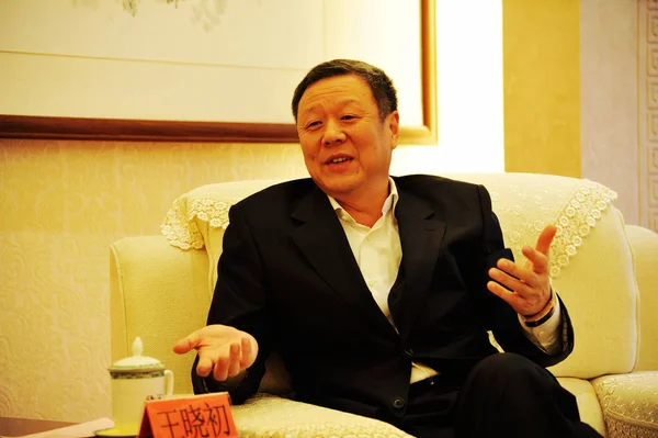 Wang Xiaochu Předseda Představenstva Generální Ředitel Čína Unicom Účastní Slavnostním — Stock fotografie