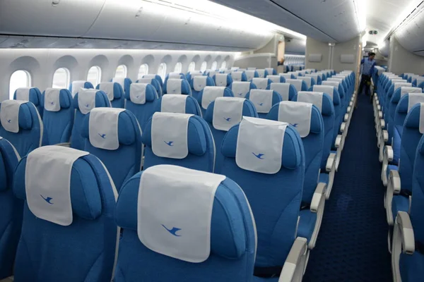 View Economy Class First Boeing 787 Dreamliner Xiamen Airlines Xiamen — Stock Photo, Image