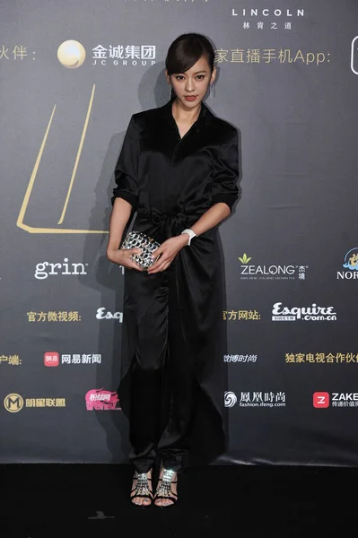 Hong Kong Actress Cecilia Cheung Arrives Red Carpet Esquire Man — Stock Photo, Image