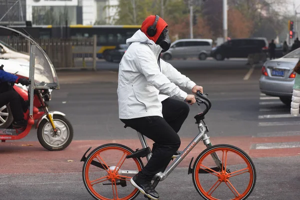 File Résident Local Fait Vélo Avec Service Prêt Vélos Mobike — Photo