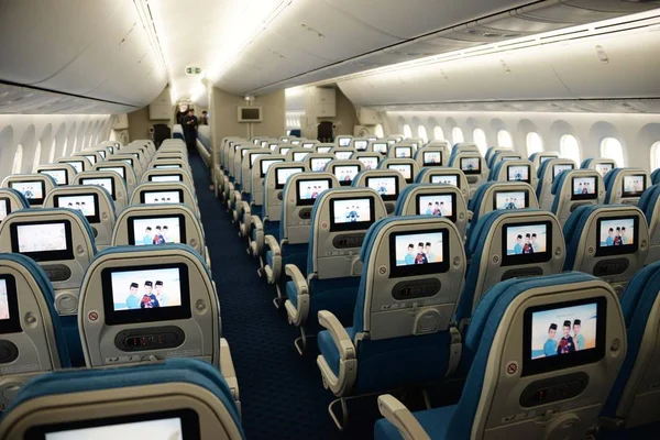 View Economy Class First Boeing 787 Dreamliner Xiamen Airlines Xiamen — Stock Photo, Image