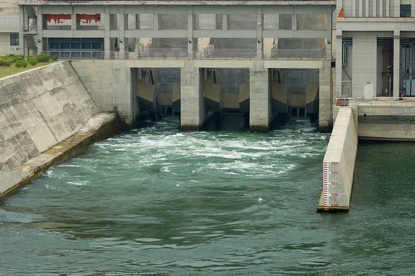 View Water Channel Pumping Station Middle Route South North Water — Stock Photo, Image