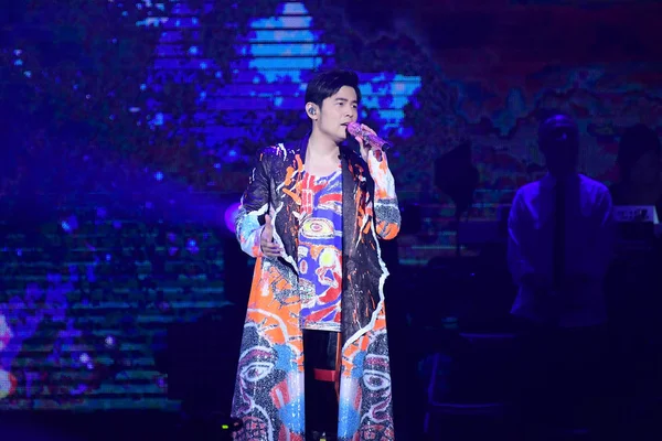 Cantante Taiwanés Jay Chou Actúa Último Concierto Taipei Durante Gira —  Fotos de Stock