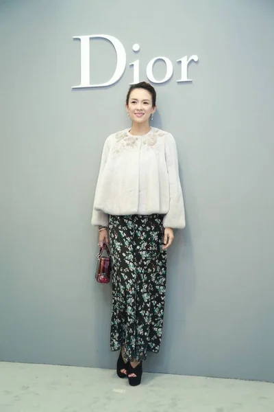 Çinli Oyuncu Zhang Ziyi Dior Bayan Sanat Pekin Çin Bir — Stok fotoğraf