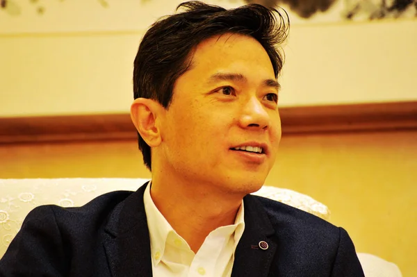 Robin Yanhong Předseda Představenstva Generální Ředitel Baidu Účastní Slavnostním Podpisu — Stock fotografie