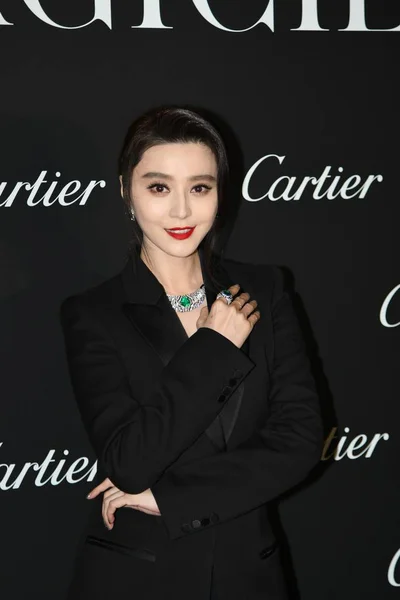 Actriz China Fan Bingbing Asiste Exposición Joyería Cartier Magicien Shanghai — Foto de Stock