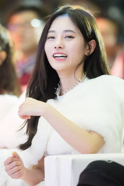 Énekes Színésznő Róbert Kínai Lány Csoport Snh48 Részt Vesz Egy — Stock Fotó