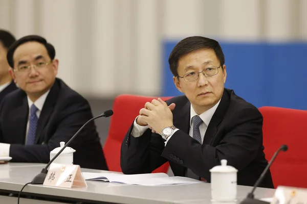 Han Zheng Secretario Del Comité Municipal Shanghái Del Partido Comunista —  Fotos de Stock