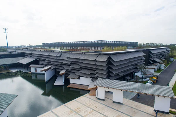 Vista Wuzhen Internet International Convention Center Principal Local Para Iii — Fotografia de Stock