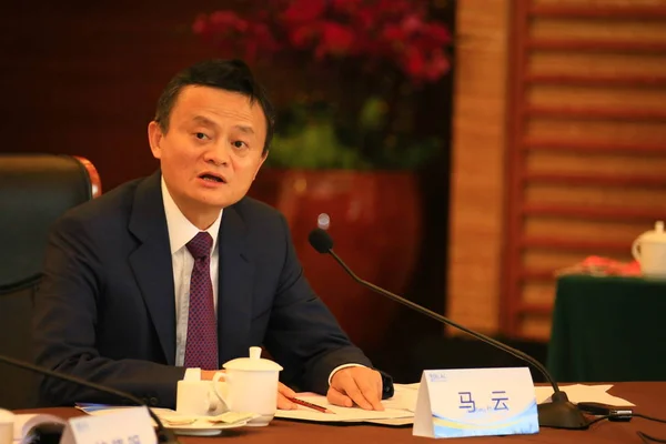 Jack Yun Πρόεδρος Του Ομίλου Alibaba Παρακολουθεί Την Πρώτη Ετήσια — Φωτογραφία Αρχείου