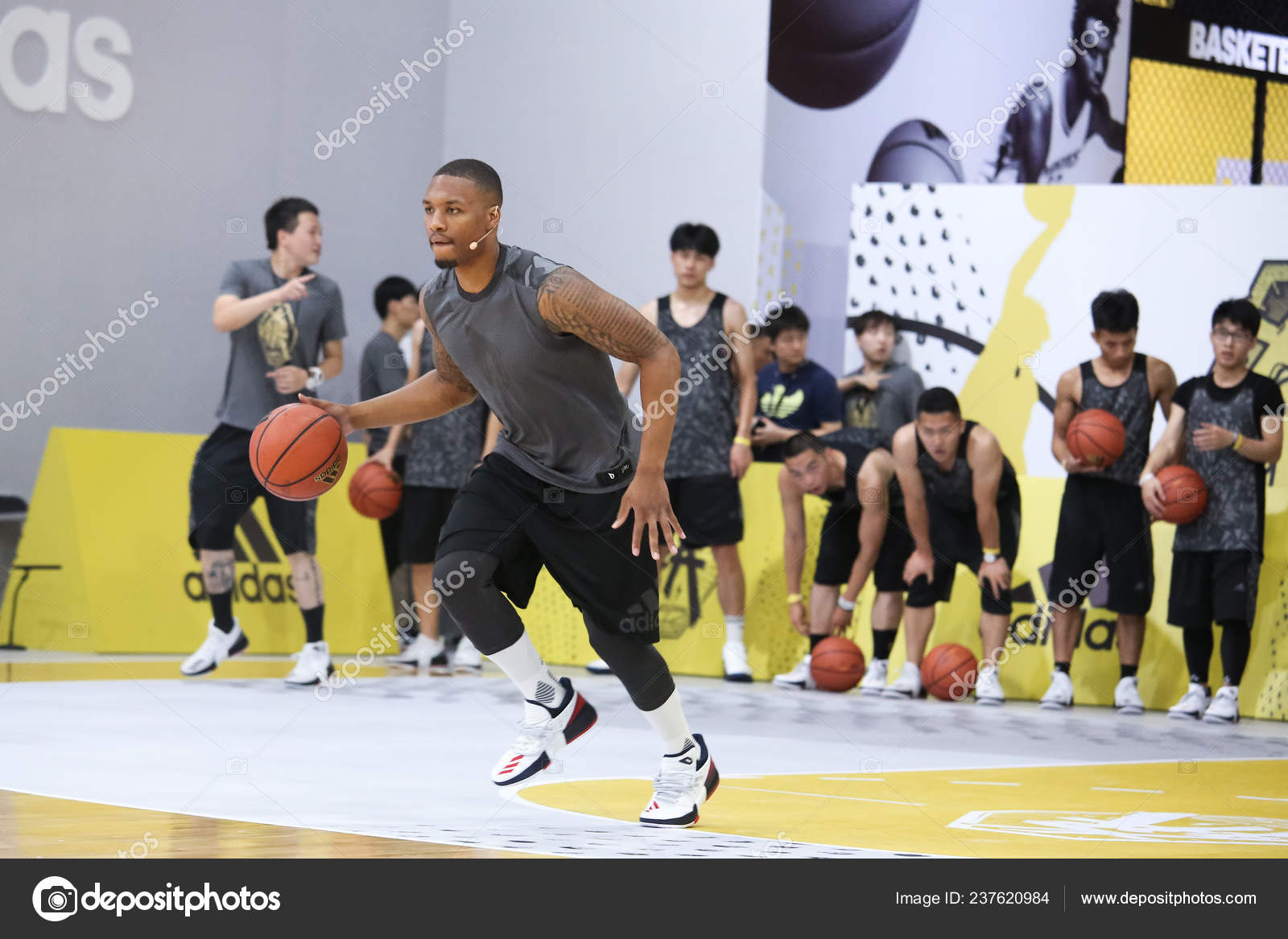 Nba Star Damian Lillard Takes Part Basketball Training Camp Adidas – Stock  Editorial Photo © ChinaImages #237620984