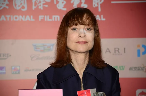 Actrice Française Isabelle Huppert Assiste Une Conférence Presse Lors 20E — Photo