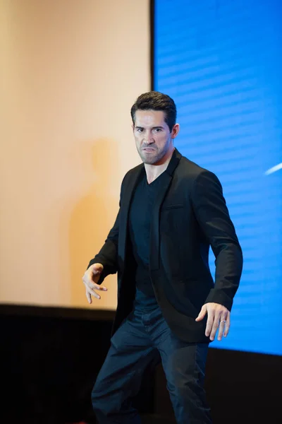 Acteur Anglais Scott Adkins Pose Lors Événement Lors 20E Festival — Photo