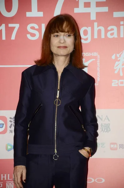 프랑스 여배우 이자벨 Huppert 상하이 영화제 상하이 중국에 2017 — 스톡 사진