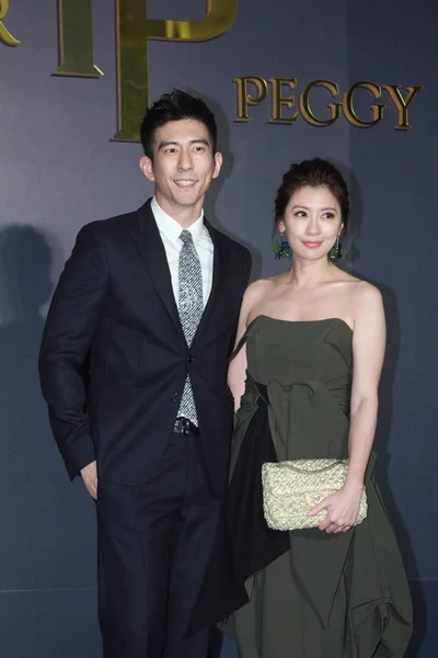 Chinese Actress Jia Jingwen Right Her Hasband Shiou Attend Peter — Stock Photo, Image