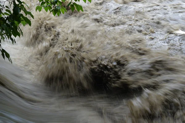 Blick Auf Sintflutartige Überschwemmungen Entlang Des Flusses Xiangjiang Oder Des — Stockfoto