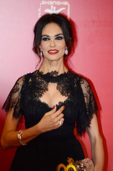 Italian Actress Maria Grazia Cucinotta Arrives Red Carpet Closing Ceremony — Stock Photo, Image