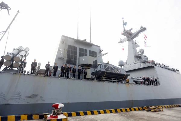 Torpedobootjager Roks Chungmugong Sun Sin Ddh 975 Van Zuid Koreaanse — Stockfoto