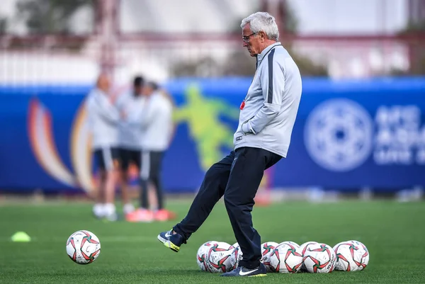 Italian Head Coach Marcello Lippi Chinese National Men Football Team — Stock Photo, Image