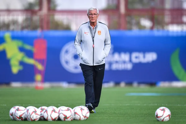 Italian Head Coach Marcello Lippi Chinese National Men Football Team — Stock Photo, Image