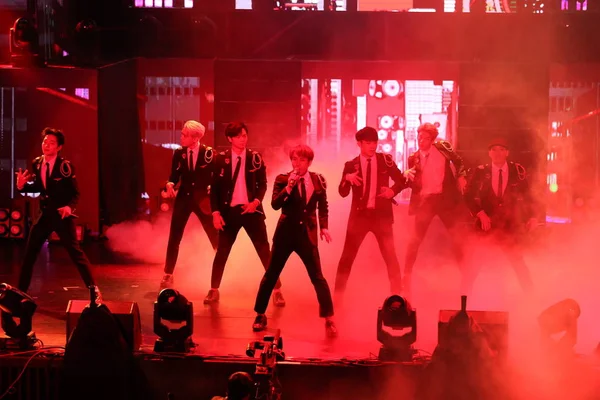 Boys Group Sud Coréen Btob Produit Leur Concert Musique Taipei — Photo