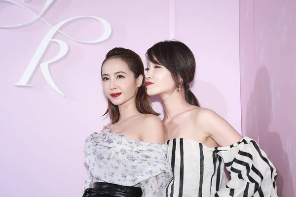 Chinese actress Zhou Dongyu, left, and Taiwanese singer-songwriter, actress  and writer Rene Liu attend a premiere event for the film Us and Them in  Stock Photo - Alamy