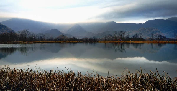 Landschap Van Dajiuhu Lake Lake Dajiu Shennongjia Dajiuhu National Wetland — Stockfoto