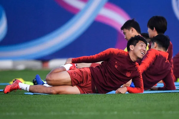 Pemain Tim Nasional Sepak Bola Putra Tiongkok Mengambil Bagian Dalam — Stok Foto