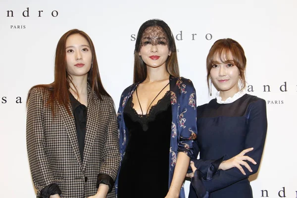 Les Chanteuses Actrices Sud Coréennes Jessica Jung Soo Yeon Droite — Photo