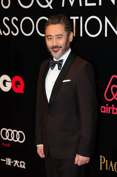 Actor Chino Xiubo Llega Alfombra Roja Para Ceremonia Entrega Premios — Foto de Stock