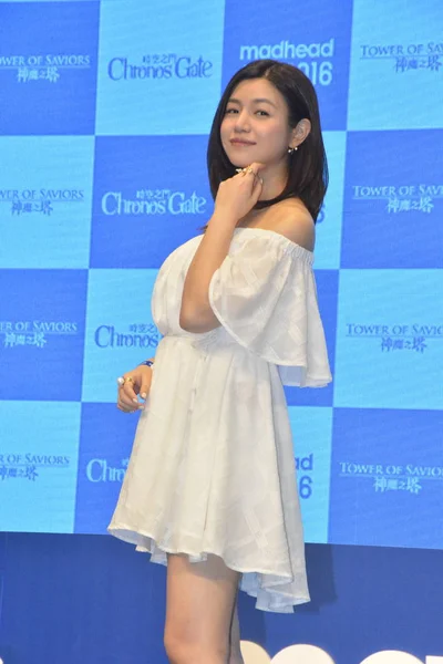 Taiwanesisk Skådespelerska Michelle Chen Poserar Vid Komisk Händelse Hong Kong — Stockfoto