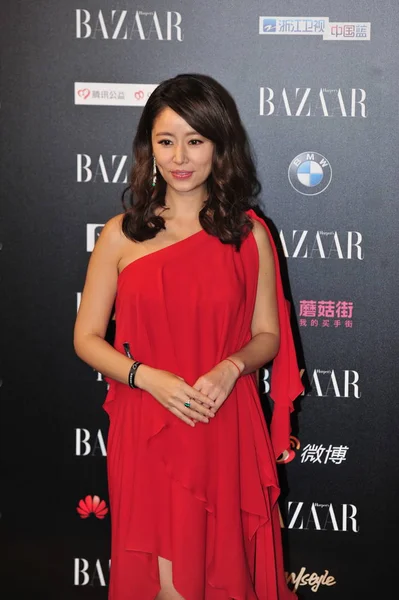 Actriz Taiwanesa Ruby Lin Llega Alfombra Roja Para Gala Bazaar — Foto de Stock