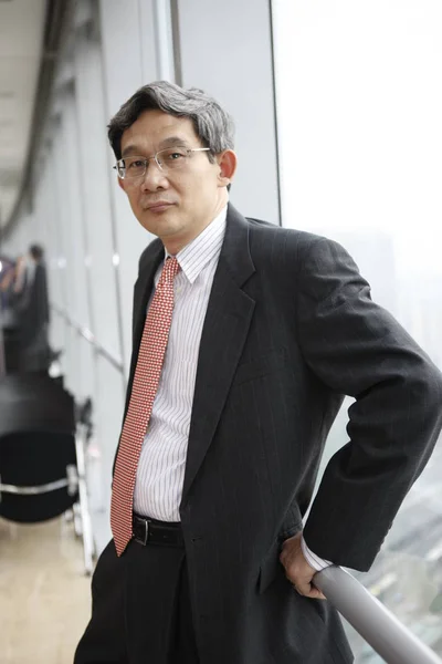 Charles Zhonghe Wang Dyrektor Generalny Zhong Papierów Wartościowych Jest Zdjęciu — Zdjęcie stockowe