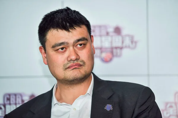 Pensionerad Kinesiska Basket Stjärnan Yao Ming Ordförande Kinesiska Basketball Association — Stockfoto