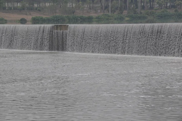 Gigantisk Konstgjord Vattenfall Mitt Xinxu River Nanning City Södra Kina — Stockfoto