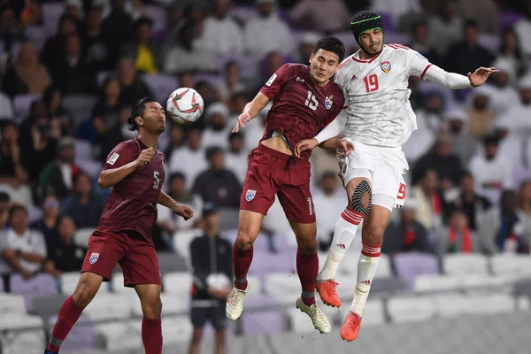Ismail Ahmed Topp Förenade Arabemiraten Herrlandslag Fotboll Utmaningar Spelare Thailand — Stockfoto