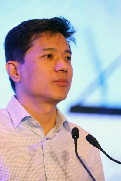 Robin Yanhong Předseda Představenstva Generální Ředitel Baidu Doručí Projev Během — Stock fotografie