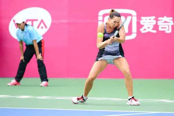 Jelena Jankovic Van Servië Weer Een Schot Lesia Tsurenko Van — Stockfoto