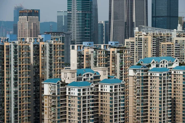 Yüksek Katlı Konut Futian District Shenzhen City Güney Çin Guangdong — Stok fotoğraf