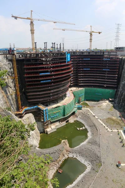 Det Fem Stjernede Shanghai Tianmashan Pit Hotel Også Kendt Som - Stock-foto