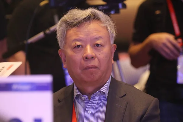 Jin Liqun Prezes Azjatyckiej Infrastruktury Inwestycyjnej Banku Aiib Bierze Udział — Zdjęcie stockowe