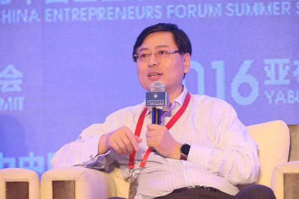Yang Yuanqing Vorsitzender Und Ceo Von Lenovo Nimmt Der Eröffnungszeremonie — Stockfoto