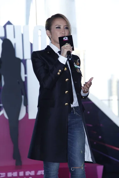 Coco Lee Chanteur Américain Hong Kong Prend Parole Lors Événement — Photo