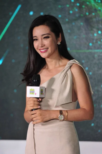 Die Chinesische Schauspielerin Bingbing Besucht Eine Werbeveranstaltung Für Die Chinesische — Stockfoto