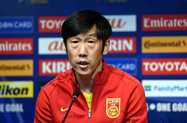 Pelatih Kepala Gao Hongbo Dari Tim Nasional Sepak Bola Tiongkok — Stok Foto