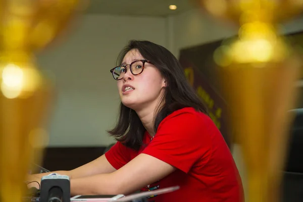 Chinees Zwemster Yuanhui Die Won Bronzen Medaille Women 100M Rugslag — Stockfoto