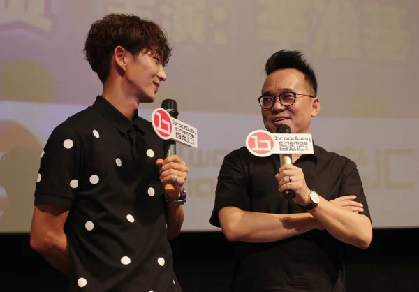 Ator Cantor Sul Coreano Lee Joon Esquerda Participa Uma Conferência — Fotografia de Stock