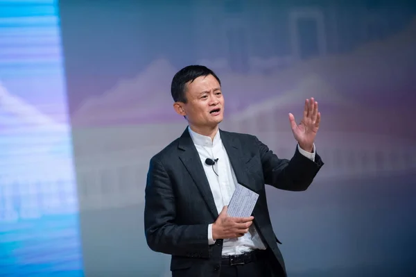 Jack Yun Presidente Grupo Alibaba Gigante Comércio Electrónico Chinês Faz — Fotografia de Stock