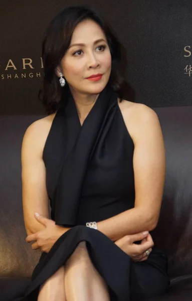 Actriz Hong Kong Carina Lau Asiste Evento Promocional Bvlgari Shanghai — Foto de Stock