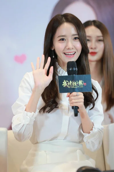Лим Южнокорейской Идол Группы Girls Generation Принимает Участие Рекламном Мероприятии — стоковое фото